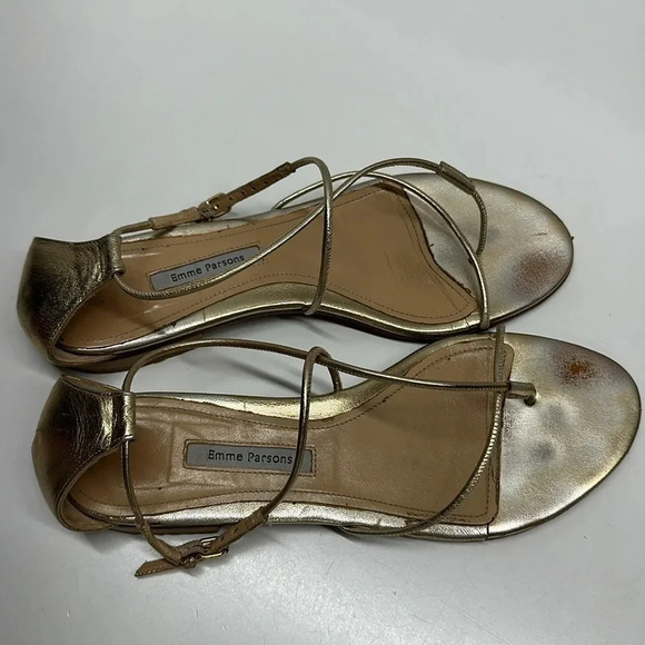 Emme Parsons String in Gold Napa - size 9 - Picture 9 of 16